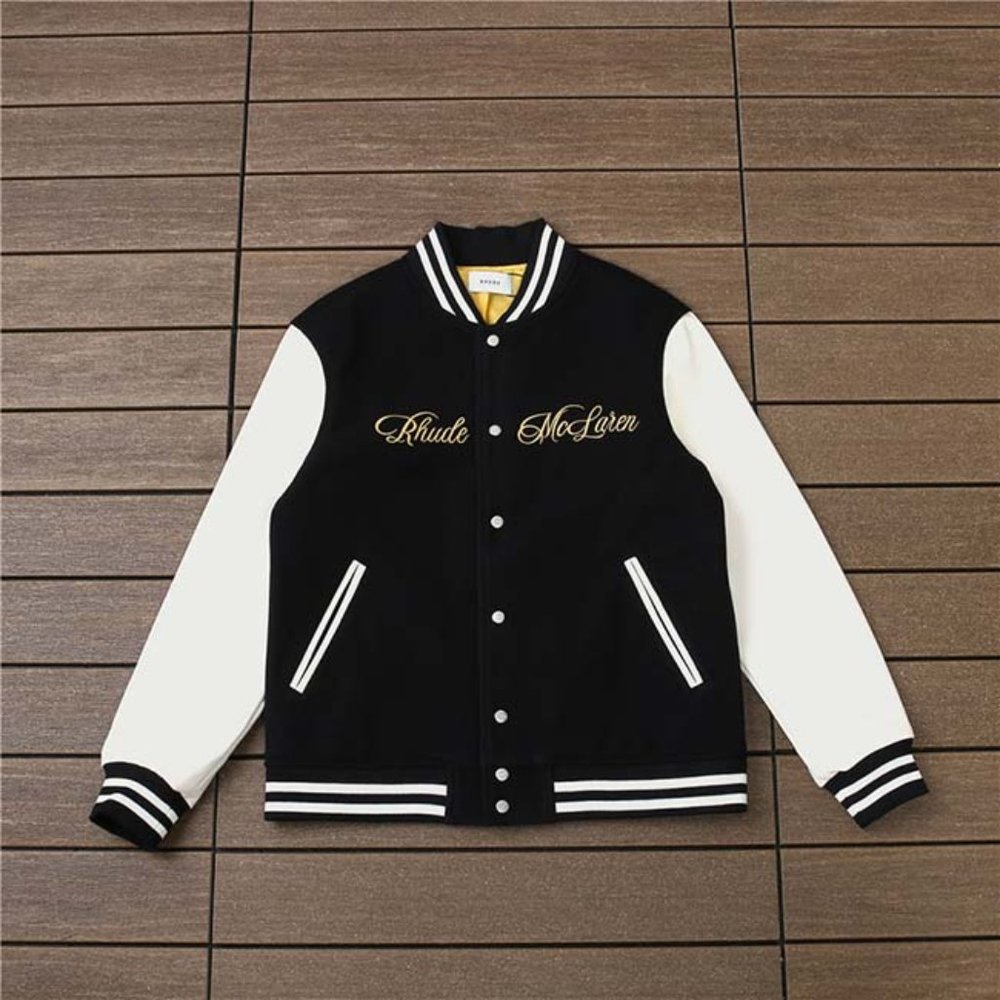 Rhude Embroidered Printed Baseball Jackets